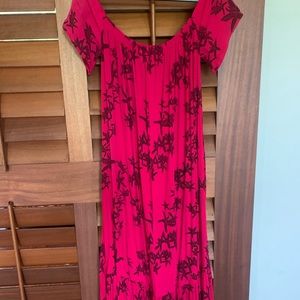 NWOT xs Sig Zane Fighting Eel off the shoulder maxi